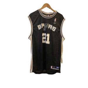 Vintage Reebok San Antonio Spurs Tim Duncan Lg  Jersey